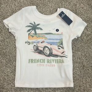 Hollister baby tee white very soft material